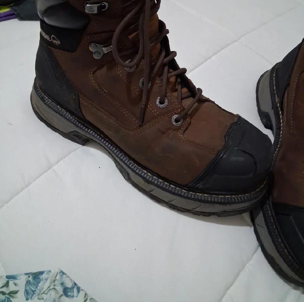 Men's Woverine Steel Toed  Leather Work Boots  Sz 9 M